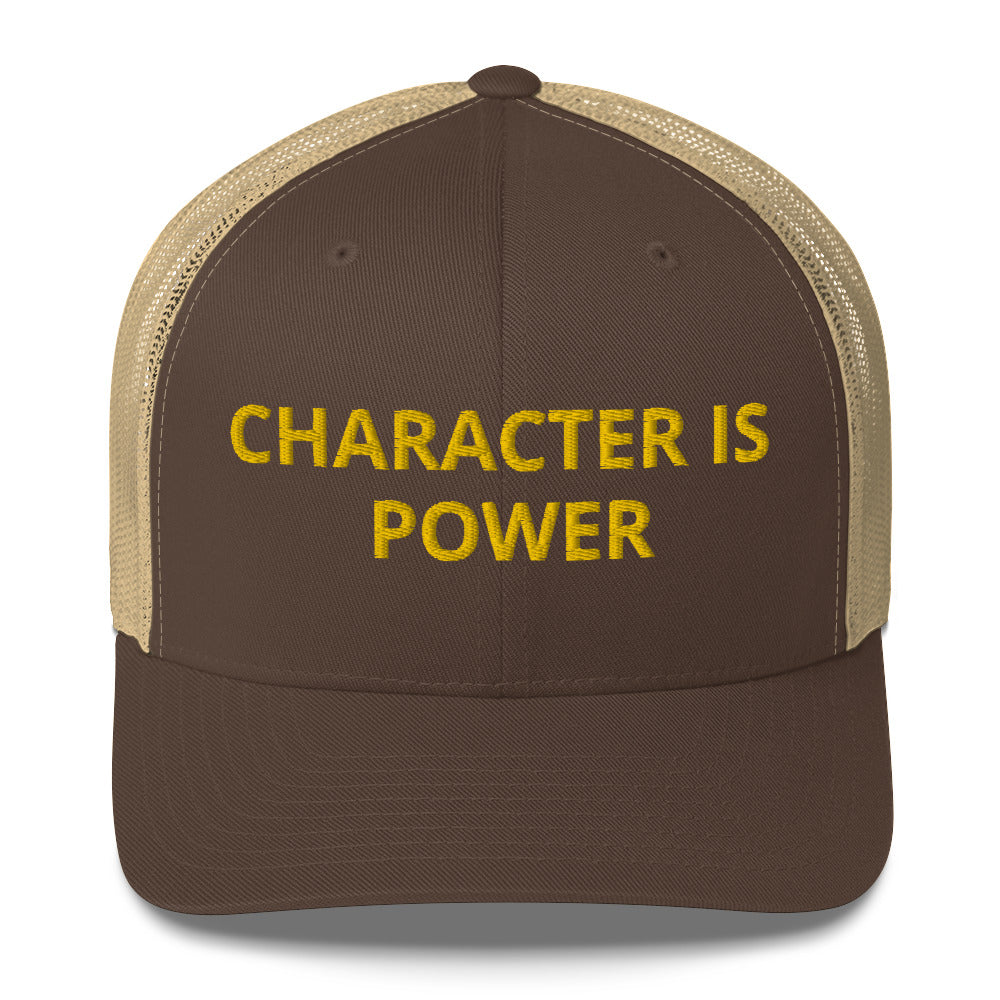 Trucker Cap “Character Is Power“