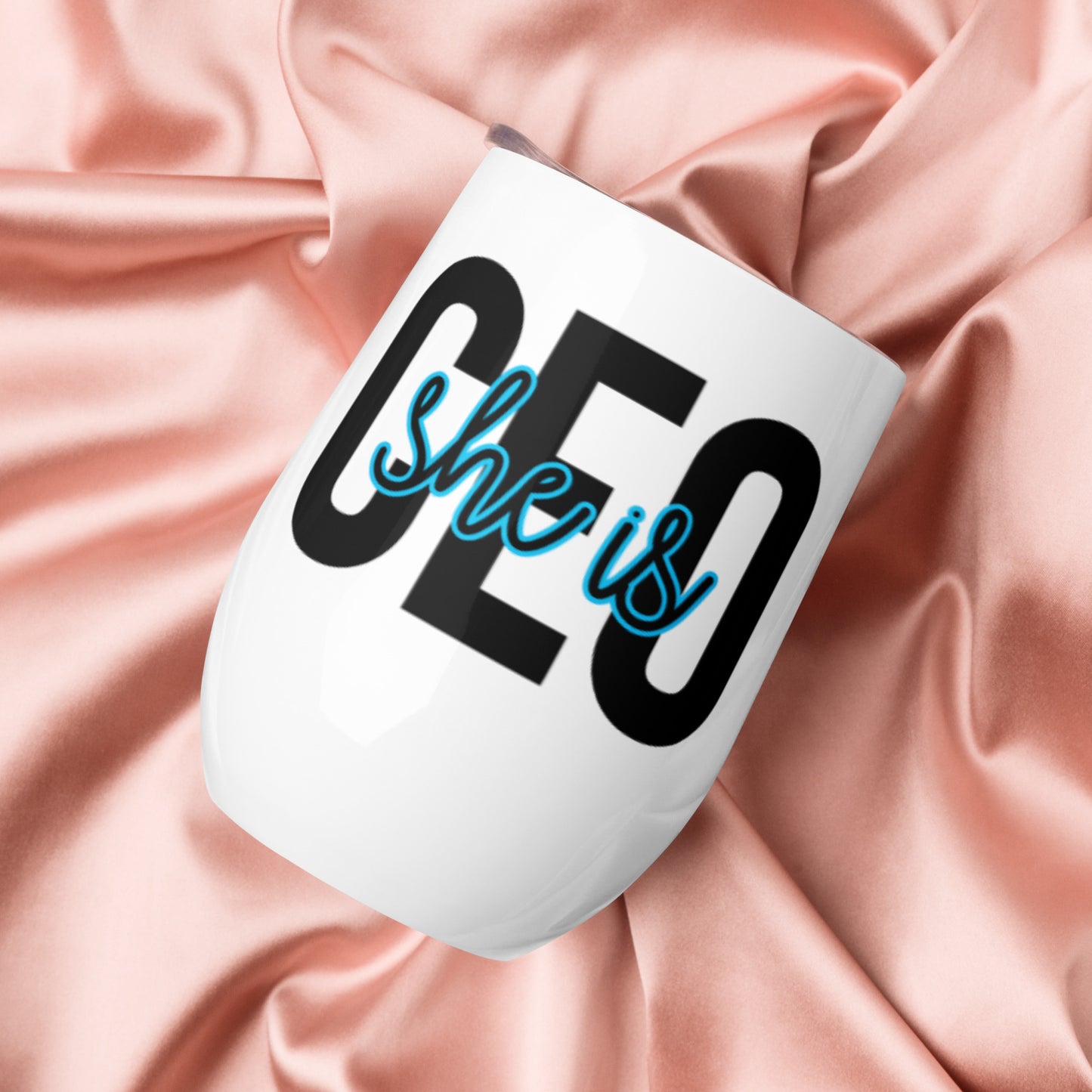 Wine tumbler "She is CEO"