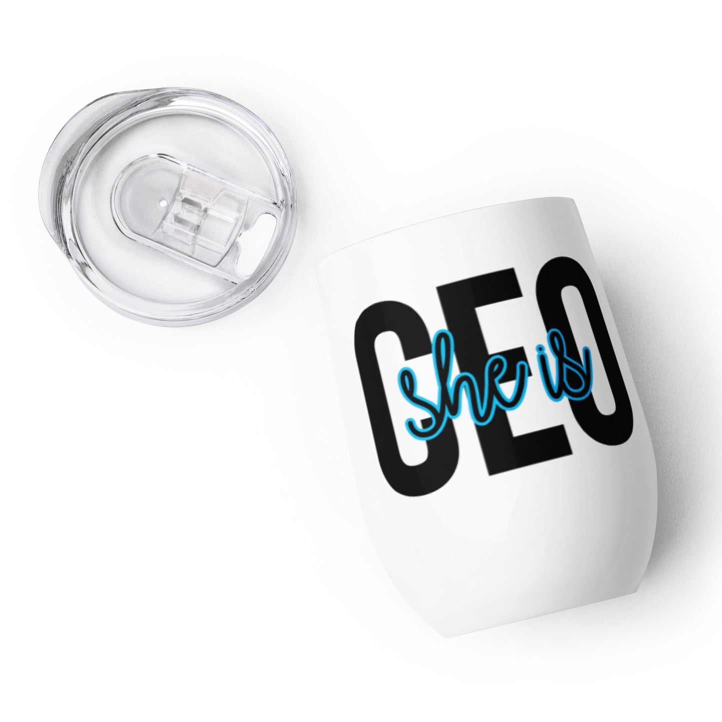 Wine tumbler "She is CEO"