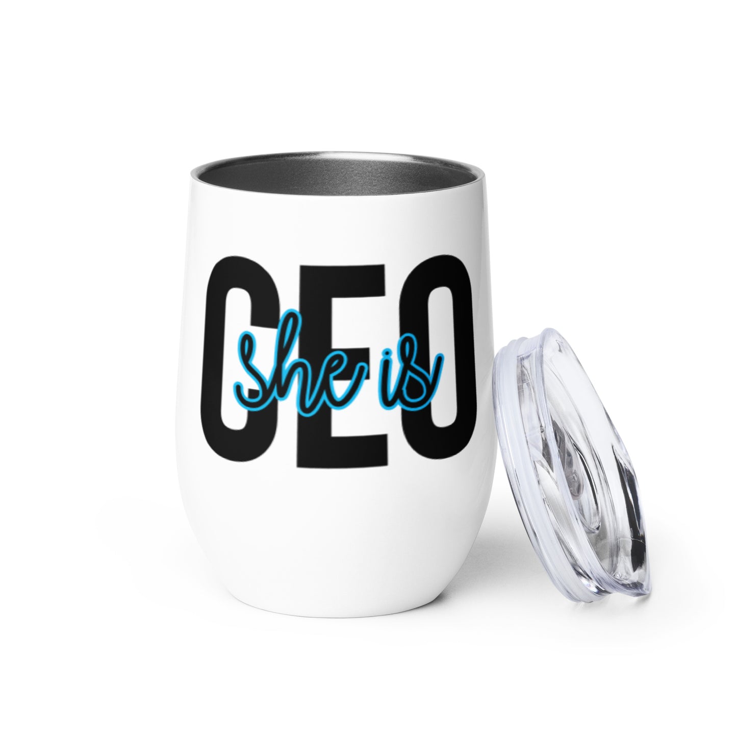 Wine tumbler "She is CEO"