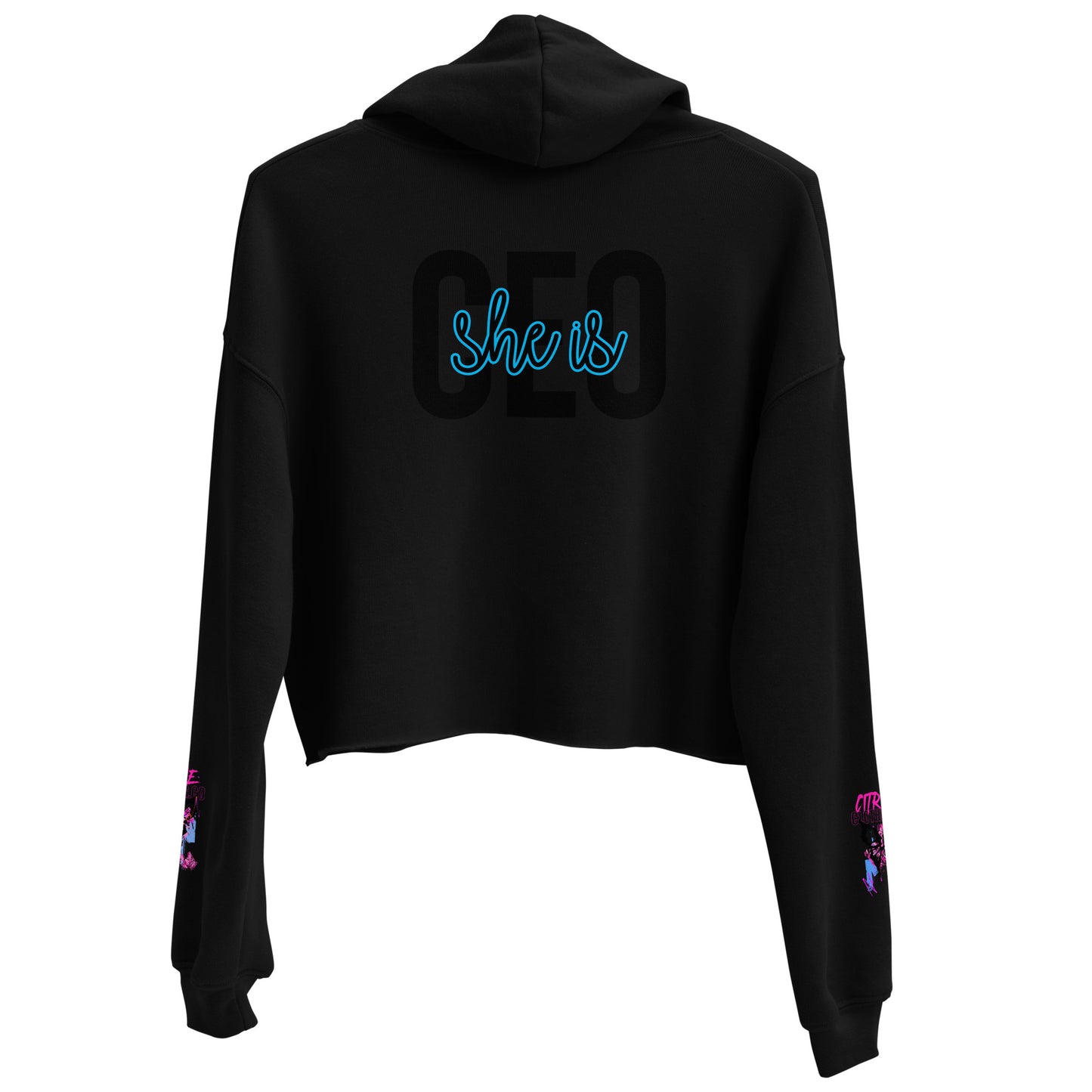 CEO She Is Crop Hoodie